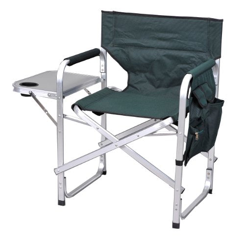 Stylish Camping Full Back Folding Director's Chair - color: Green