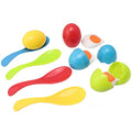 BOHS Egg and Spoon Race Game Set with Yolk - Outdoor Lawn Relay Game for Kids - Field Day Party Favors Toy