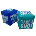 Giant Dice Drinking Game for Adults - Blow Up Dice PVC Inflatable and Reusable 2 Dice - 10" - Jumbo Dice for Indoor Outdoor Fun Games, Pool Parties, Lawn Floor Games