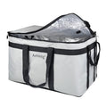 Food Delivery Insulated Bag, Insulated Cold Meal Bag, Built-in Base Plate, For Hot and Cold Food Takeout, Commercial Catering Transportation - 23 * 14 * 15 inches (NO Partitioned, Grey) - color: Grey, style: No Partitioned