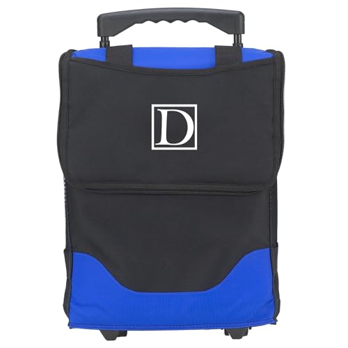 Picnic at Ascot Personalized Monogrammed 32 Can Collapsible Rolling Insulated Cooler- Designed & Quality Approved in The USA - style: Letter - D