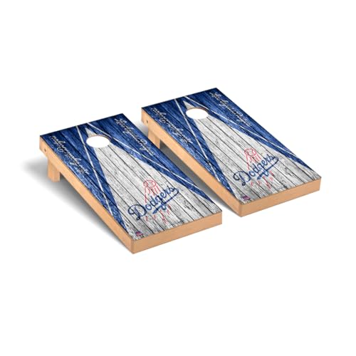 Baseball Themed Cornhole Boards, 2x4 Premium Corn Hole Board Set, Officially Licensed Cornhole Boards, Perfect for Tailgates - color: Los Angeles #2, size: 2. Include Carrying Case