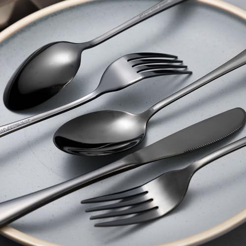 Portable Utensils Set with Case, 4pcs Stainless Steel Reusable Silverware for Lunch Camping School Picnic Workplace, Lunch Box Includ Fork Spoon Knife,Easy to clean,Dishwasher Safe (grey) - color: Gray