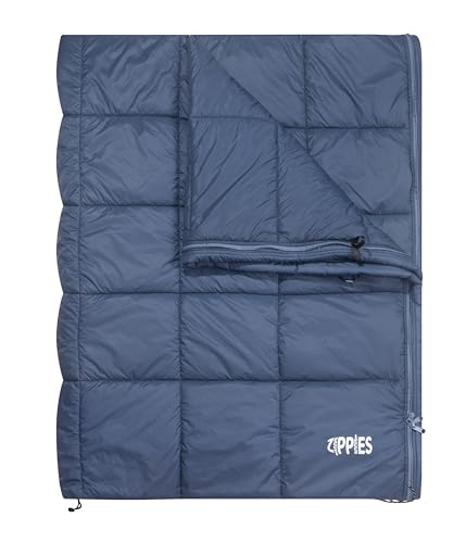 AlphaBeing Inflatable Lounger NAVY and ZIPPIES 3M Thinsulate Insulation Puffy Camping Blankets
