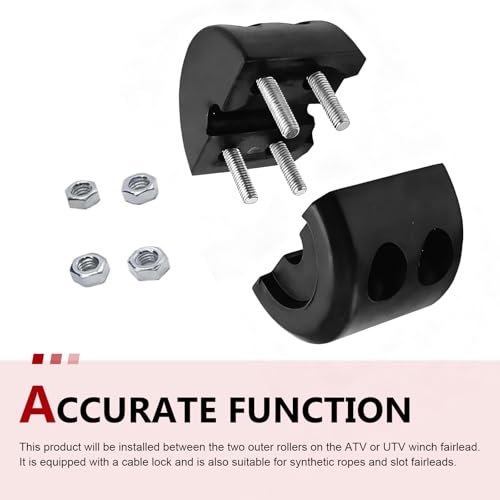 Car Winch Cable Hook Stopper, Rubber Winch Cable Protector with Allen Wrench, Line Saver for Wire & Synthetic Rope, Towing Hook Accessory for ATV UTV Truck SUV (Black) - color: Black