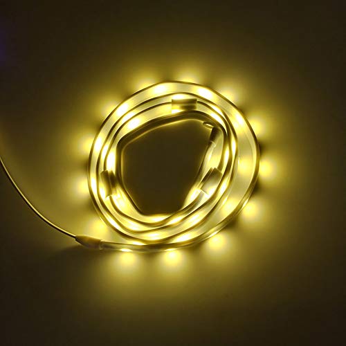 LED Rope Lights, USB Powered Portable Water Proof Camping Rope Lights with 180, Reusable Utility Ties and Storage Bag for Outdoor Hiking Emergency (Yellow) - color: Yellow