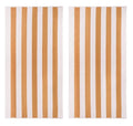 COTTON CRAFT Oversized XL Beach Towel - 2 Pack 39 x 68 inches Big & Huge Beach Blanket Towel - 100% Cotton Velour Thick Plush 450 GSM Super Soft Luxury - Pool Picnic Bath Towel - Cabana Stripe Linen - color: Cabana Stripe - Linen, size: 2 Pack - 39x68