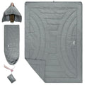 iClimb 3M Thinsulate Insulation Warm Camping Blanket Ultralight Compact - color: Light Grey, size: 72.8” × 55”, 1 lb