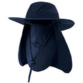 Fishing Hat,Sun Cap with UPF 50+ Sun Protection and Neck Flap,for Man and Women - color: Dark Blue