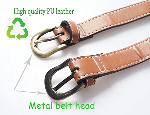 PU Leather Handle Outdoor Picnic Blanket Carry Strap Camping Travel Rug Carrier Blanket Motorcycle Bedroll Straps (Dark Brown) - color: Dark Brown