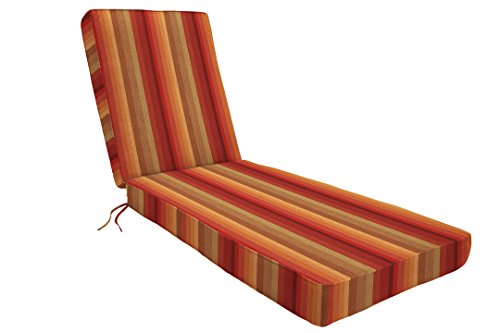 Eddie Bauer Chaise Double Piped 23X75X2.5, Astoria Sunset - color: Astoria Sunset, size: DOUBLE PIPED, style: 23x75x2.5