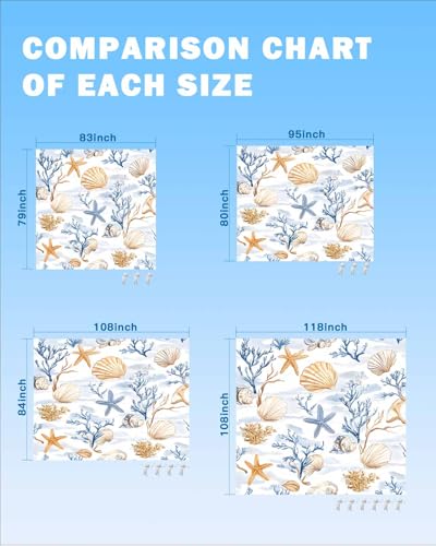 Beach Blanket Sandproof Oversized 118" x 108" Summer Ocean Shell Starfish Waterproof Quick Drying Sand Free Mat Blue Coral Picnic Blankets for Outdoor Travel Camping Hiking Park - color: Blue Yellow, size: 118''x108''