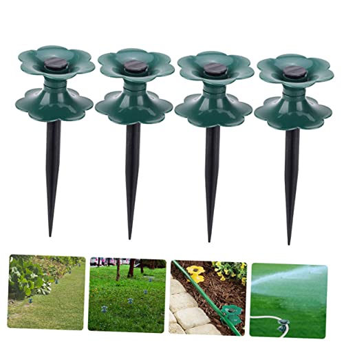 Abaodam 4Pcs Heavy Duty Garden Hose Guide Spikes Durable Hose Stakes for Lawn and Garden Watering Plant Protector for Greenhouse Flower Bed and Patio Use