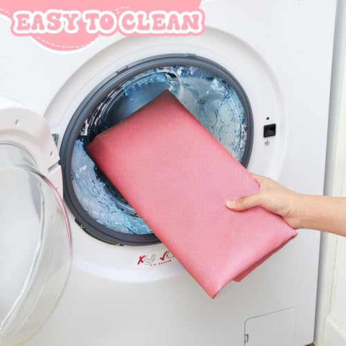 Marsui Dog Playpen Bottom Pad Fits for 36 Inch 4 Panels Pet Exercise Mat Puppy Crate Pad Reusable Washable Pet Training Pee Mat Hoop and Loop Design, Playpen Not Included (Pink,Solid Color) - color: Pink, style: Solid Color