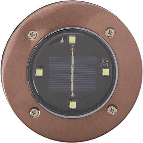 Bell+Howell Disk Lights Solar Weatherproof LED Outdoor, As Seen on TV, 4 Count (Pack of 6) - size: 4 Count (Pack of 6)