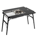 ASMOKE Portable Table System - 3 Unit Modular Outdoor Cooking Station, Compatible with Pellet Grills & Gas/Charcoal Stoves, Compact & Stable Design for Backyard BBQ, Camping