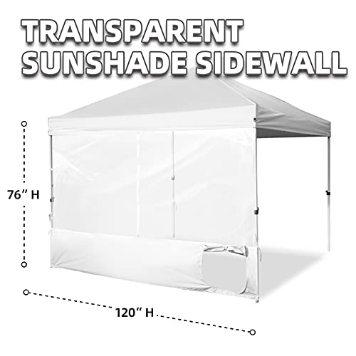 Clear Sidewall, Transparent Canopy Walls, Canopy Side Wall for 10x10 Pop Up Canopy - Straight Leg, Outdoor Instant Canopies Sidewall with Doghole,1 Pack (Royal Blue) - color: Royal Blue - D