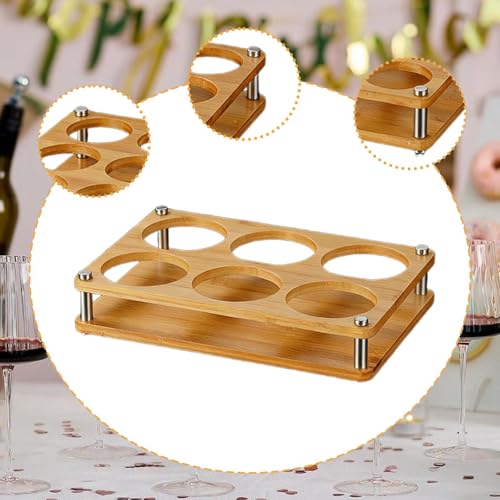 Glass Holder, Wine Drinks Cup Storage Carrier, Drink Cup Storage Holder, Glasses Organizer, L 6 Hole - color: L 6 Hole