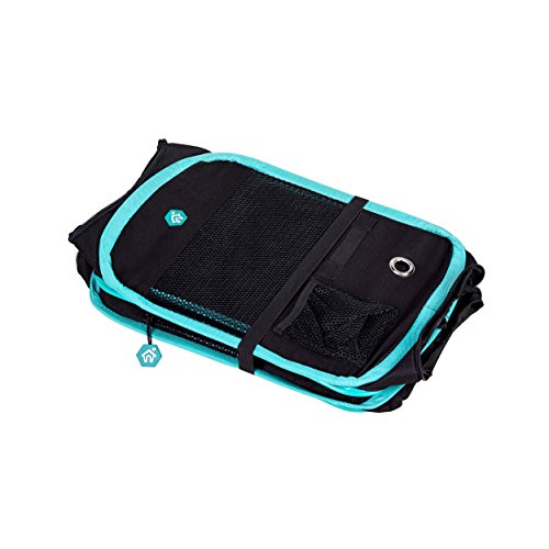 Deluxe Premium Pet Dog Playpen Portable Soft Dog Exercise Pen Kennel with Carry Bag for Dogs, Cats, Kittens, and All Pets (Medium, Black) - color: Black, size: Medium