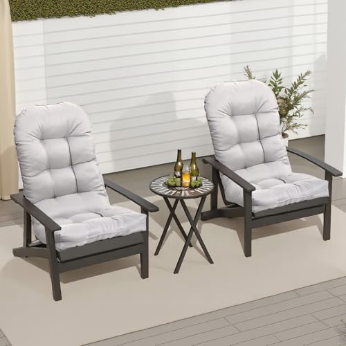 Adirondack Chair Cushion, Thick Indoor/Outdoor Rocking Chair Cushion with High Elasticity PP Cotton, Fade-Resistant, 44'x19'x4 - color: Grey