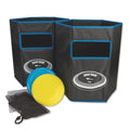 S&S Worldwide Saucer Smash Backyard Game Set. 4 Player Indoor Outdoor Set with 2 Targets and 2 Flying Disc. Targets Fold Flat for Easy Storage. Great of PE, Camps, Tailgates, and Backyard Parties.