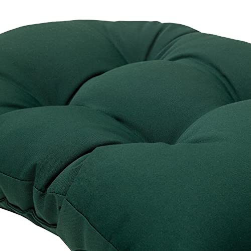 QILLOWAY Outdoor High Back Chair Cushion for Adirondack, All Weather Rocking Chair Cushions Thick Padded Replacement for Patio Furniture,Mallard, Forest Green - color: Mallard / Forest Green