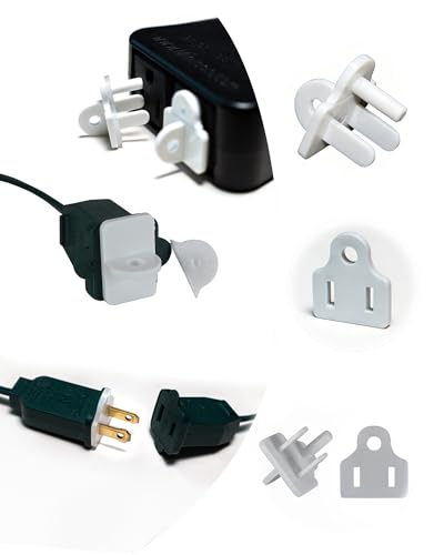 Outdoor Waterproof Outlet Covers and Weatherproof Gaskets 50 Piece Set White，Weatherproof Extension Cord Cover,Outdoor Waterproof Power Outlet Covers Are Available for 2 or 3 Hole Plug Covers - size: 0.98*0.59*0.9--50PCS