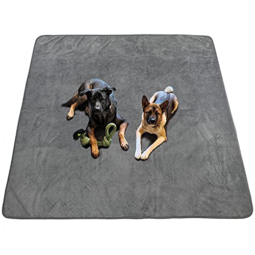 Dog Pee Pad Washable Extra Large, Instant Absorb Thicker Training Pads Non-Slip Pet Playpen Mat, Waterproof Reusable Floor Mat Ideal for Puppy Senior Dog Whelping Incontinence Housebreaking 65x48 Inch - size: 65“x48"
