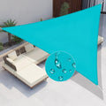 Windscreen4less 5'x5'x5' Waterproof Sun Shade Sail Triangle Shade Canopy Cover UV Block for Backyard Patio Deck Balcony Pergola Garden (Turquoise) - color: Turquoise, size: 5' x 5' x 5'