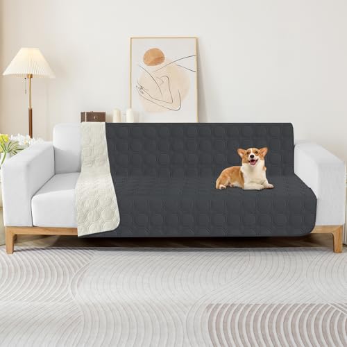 ZNSAYOTX Ultimate Cozy Blankets (52"x82") 100% Waterproof Bed Mat Blanket for Dog Pets, Couch Sofa Protector with Non-Slip Back Washable Durable, Pee Scratch Proof Easy to Clean (Black) - color: Black, size: 52x82 Inch