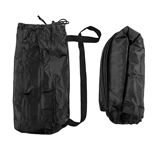 Inflatable Lounger Air Sofa Comfortable Portable Foldable Inflatable Couch for Outdoor Camping, with Storage Bag for Adults or Children - color: Black