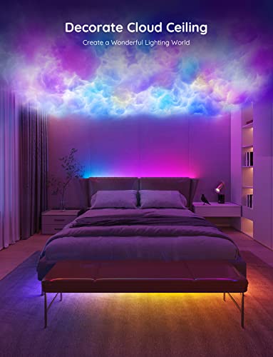 Govee Smart RGBIC LED Strip Lights 65.6ft, Alexa LED Light Strip Work with Google Assistant, Music Sync, DIY Multiple Colors on One Line, WiFi Color Changing Lights for Bedroom, Living Room, Holiday - size: 65.6ft