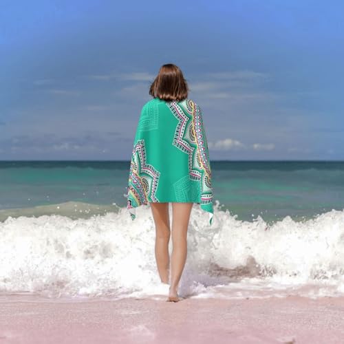 Cute Boho Beach Towel for Women/Adults, Personalized Microfiber Beach Towels Bulk, Quick Dry Beach Towel for Pool, Lightweight Bath Towels Oversized Clearance 30"x 60" - color: Boho3, size: 30"x 60"