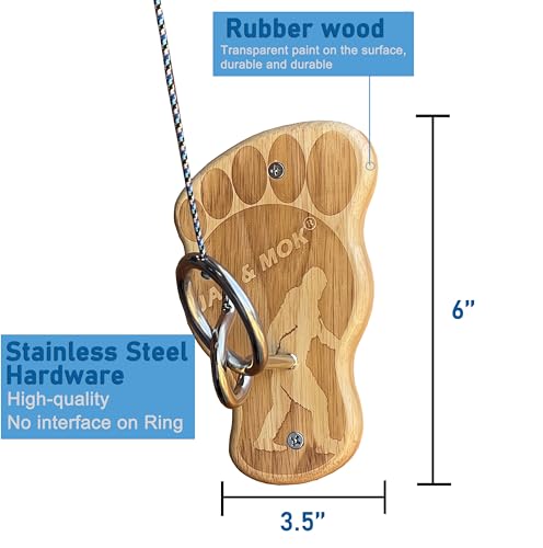Deluxe Hook and Ring Toss Game, Outdoor Indoor Toss Game Set, Throwing Toys for Family, Party Games - style: Bigfoot