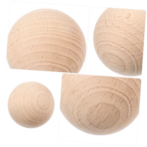 5pcs Unfinished Solid Wood Croquet Balls for Lawn Games Balls for Crafting Painting and Outdoor Fun Backyard and Bocce Activities