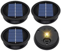 4 Pack Solar Light Replacement Top, Replacement Solar Light Parts for Lantern (Top 3.23 Inch, Bottom 2.83 Inch), Waterproof LED Replacement for Outdoor Garden, Pathway, Yard Lights & Decor - size: 3.23inch-4p