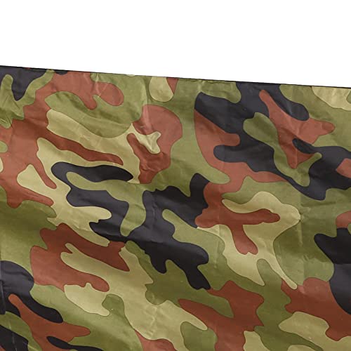 Waterproof Camping Tarp, Camping Cover with Rhombus Pattern, 360x290cm Multifunction Sun Shade Canopy for Beach Hammock Tent, Includes Storage Bag and Wind Ropes (Camouflage) - color: Camouflage