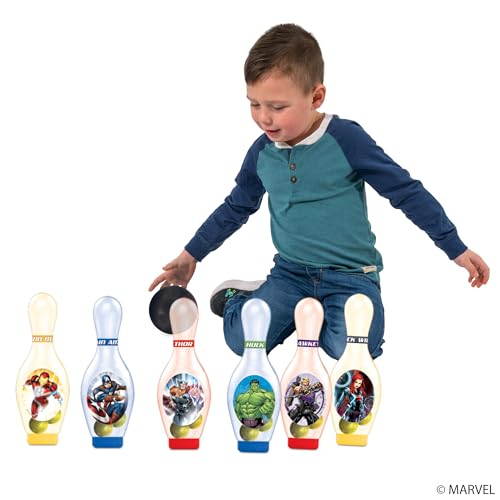 Hedstrom Light Up Bowling Set Game, Marvel Avengers - color: Marvel Avengers