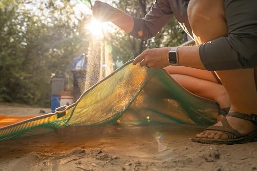 CGEAR Original Sand-Free Outdoor Camping Mat – Beach, Picnic & Camping Ground Mat with Carry Pouch - color: Blue/Green, size: 8' x 8' (Square)