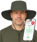 GearTOP Safari Hat for Men Sun Hats for Women UV Protection UPF 50+ Fishing, Gardening, Hiking Hat (22-23 1/2") - color: Army Green Standard