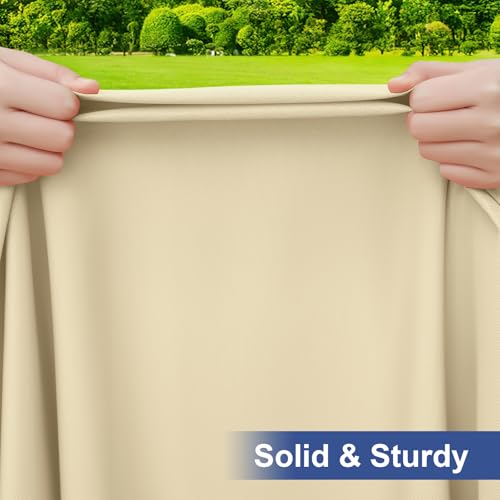 homing Rectangle Table Cloth Cover, Waterproof Polyester Elastic Fitted Tablecloth, Washable Table Protector for Picnic, Camping, Outdoor (Champagne, 24" x 36") - color: Champagne, size: 36" x 24" (Rectangular)