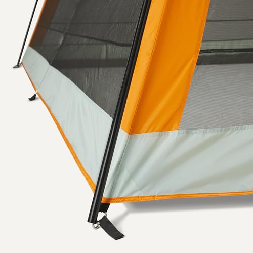 Amazon Basics Screened Canopy Tent, 12 x 12 ft with Zippered Enclosure, UPF50+ Sun Protection, Bug-Free Outdoor Shelter for Camping, Parties and Events