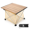 Portable Camping Table Folding Beach Table Ultralight Aluminum Camp Table with Storage Bag for Beach Hiking Backpacking Fishing Picnic Small Size