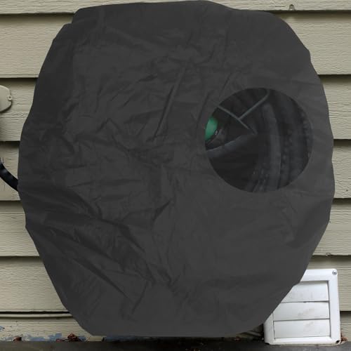 Hose Cover - Garden Hose Reel Cover for Wall Mounted Hose (Fits 5/8" x 50-100ft), Waterproof, Sunproof, Dustproof, Heavy Duty Oxford Fabric, Protect & Extend Life, for Garden