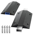 Rubber Ramps for Door Threshold Outdoor Cable Protector Cover Anti-Slip 600 Lbs Capacity, Screw Fixing for Driveways, Gardens & Industrial Use(10x50x80cm/3.9x19x39in) - size: 10x50x80cm/3.9x19x39in