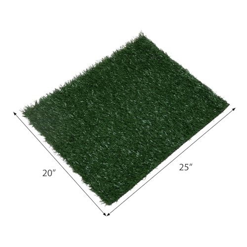 2PCS Realistic Artificial Grass Rug for Pet Potty Training, Synthetic Dog Pee Grass Turf Patch Carpet Pad for Indoor Outdoor