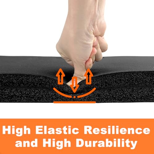 Kneeling Pad, Extra Thick Gardening Kneeling Pad for Women, Large Foam Bathtub Kneeling Pad for Bathing Baby, Waterproof Knee Pads Garden Workout Supplies, Black - color: black