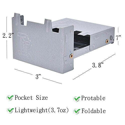 Folding Mini Pocket Stove & Emergency Portable Ultralight Camp Stoves for Backpacking, Camping, Emergency Prep Fit for Pans,Pots,Cups(not include Alcohol)