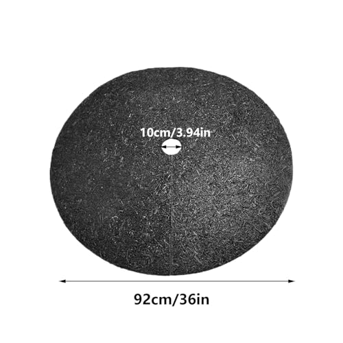 Mulch Rings for Trees,Non-Woven Heavy Duty Reusable Cover - Disc Tree Mat - for Outdoor Plant Gardening Ground Protection Grass Control - color: 36 inches
