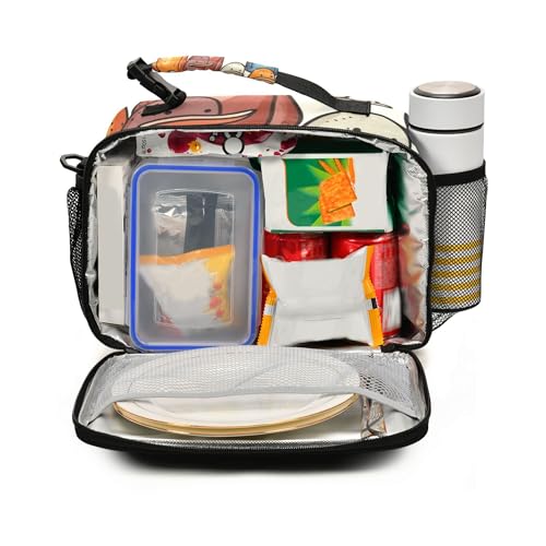 Cute Cartoon Platypus Lunch Bag Insulated Cooler Bag for Boys Girls, Holds Lunch Box, Water Bottle, Snacks